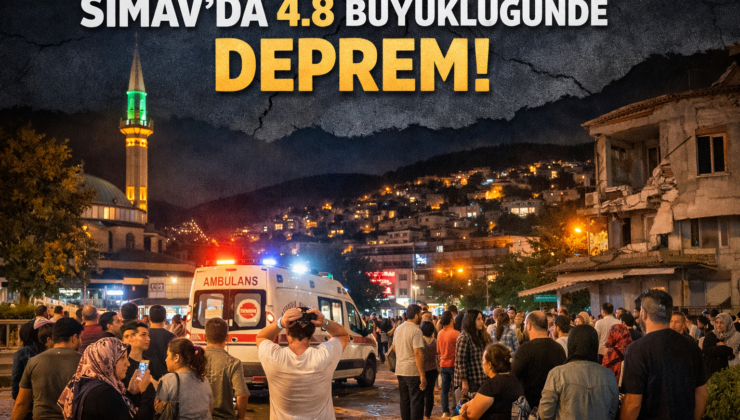 Kütahya Simav’da 4.8’lik Deprem Paniği: Vatandaşlar Sokağa Çıktı